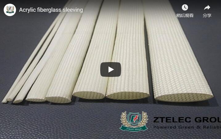 Acrylic fiberglass sleeving