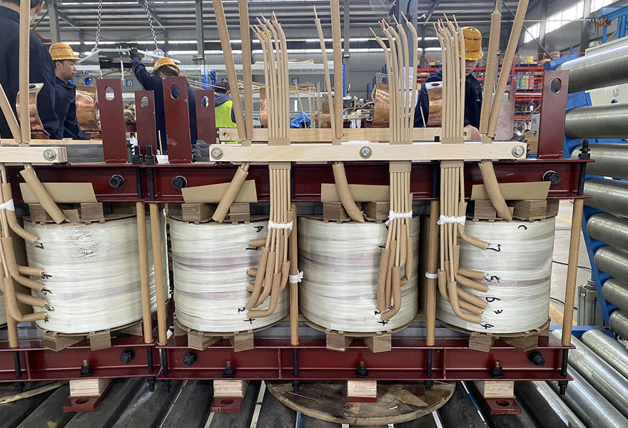 Crepe paper used in transformer