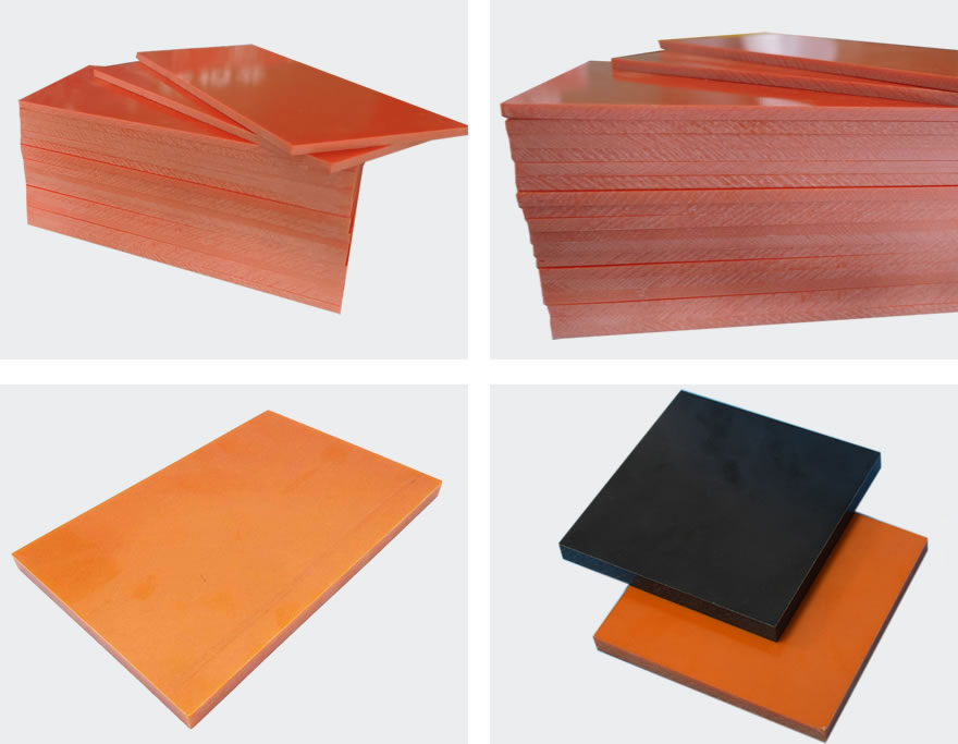 bakelite sheet orange and black