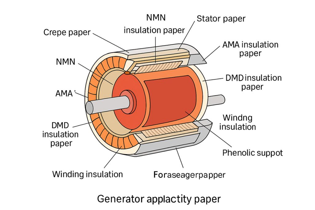Generator insulation paper