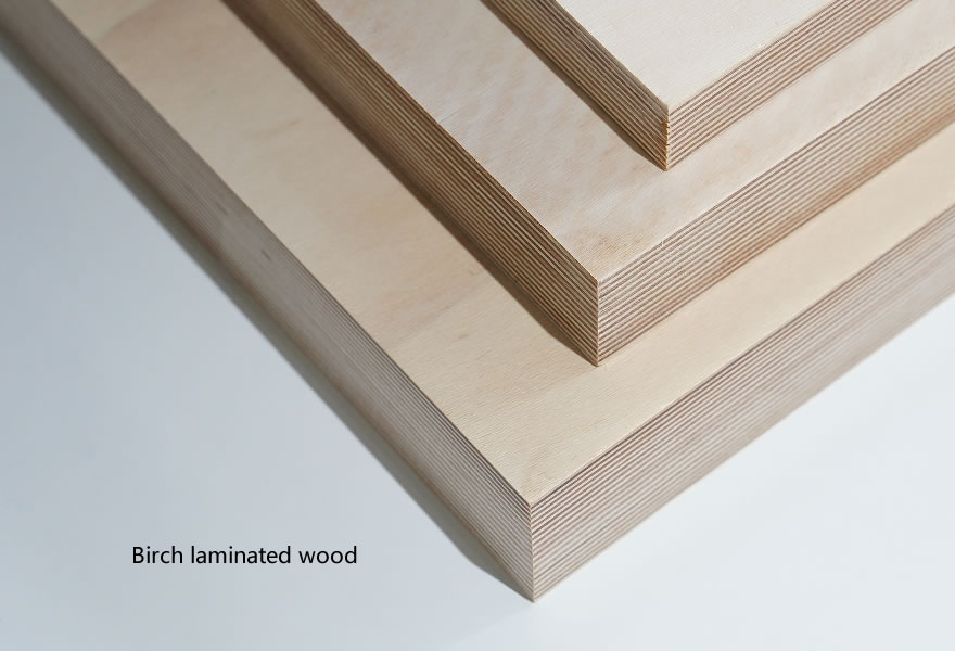 Birch laminated wood