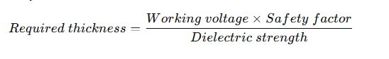 required thickness calculation