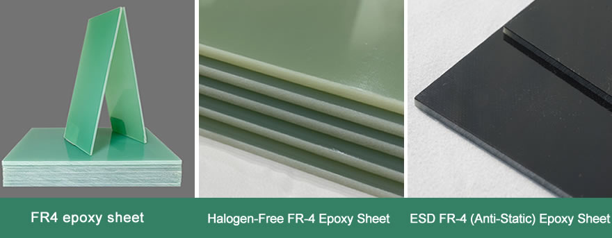 FR4 epoxy sheet VS esd fr4 sheet VS Halogen-Free FR-4 Sheet